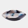 Global Views Swoon Black Beige Bowl and Charger