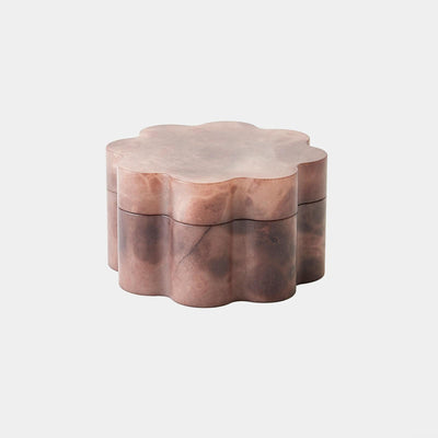 Global Views Cumulus Alabaster Wide Box Chocolate Clearance