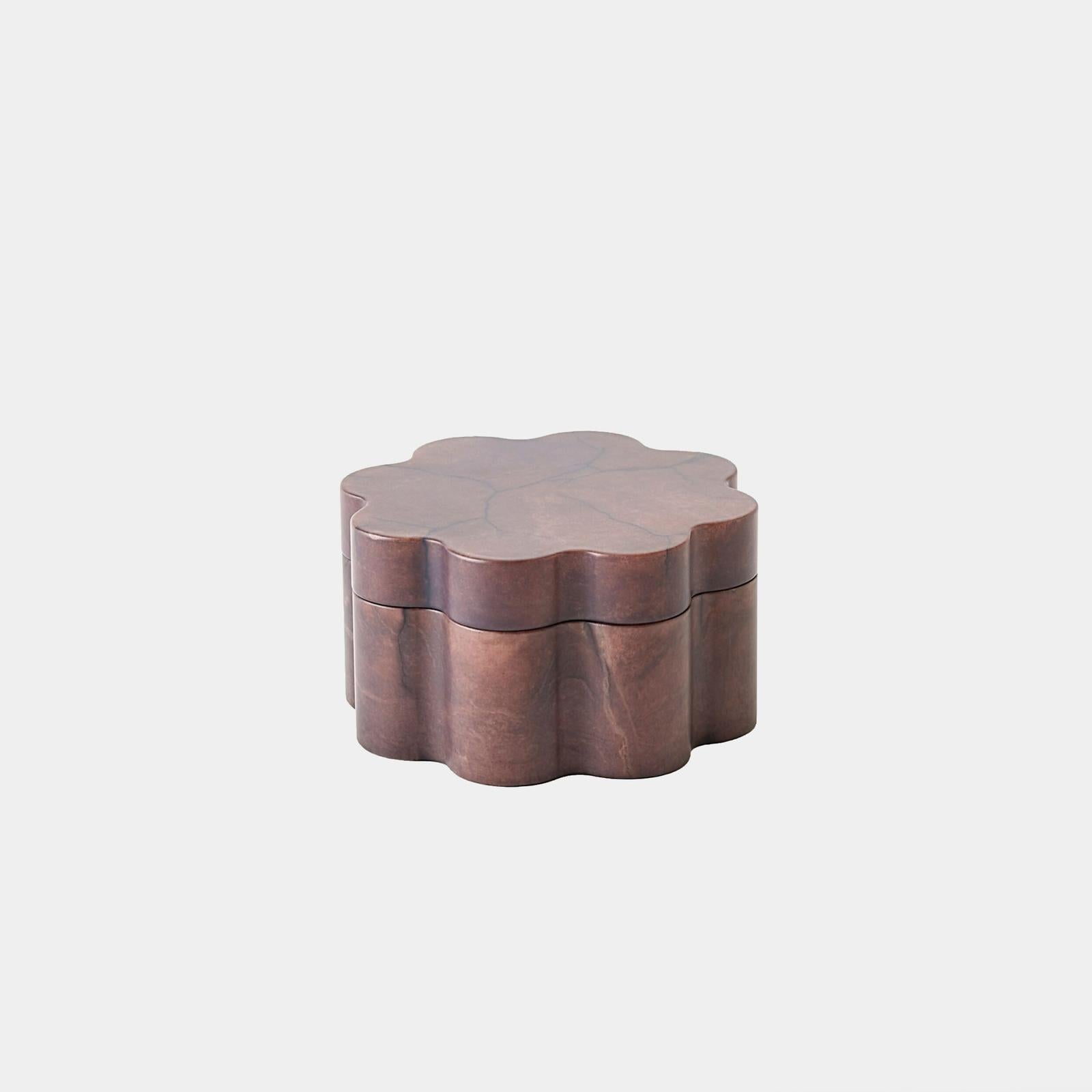 Global Views Cumulus Alabaster Wide Box Chocolate