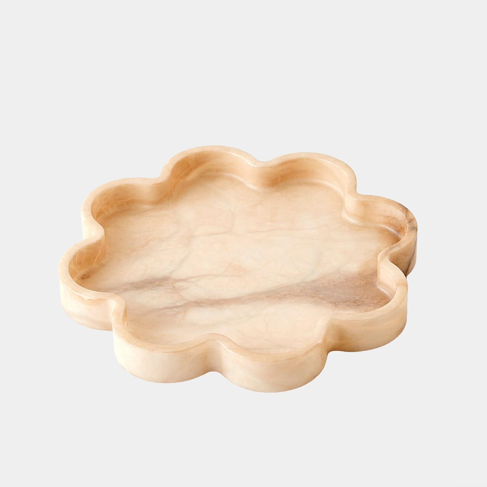 Global Views Cumulus Alabaster Tray