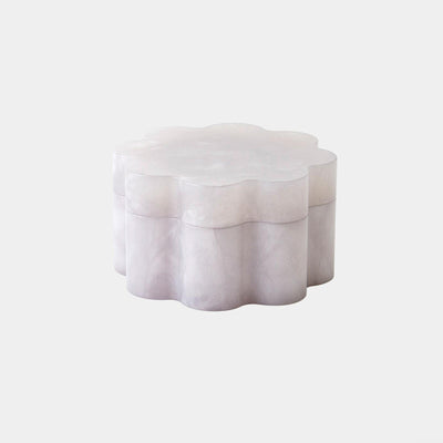 Global Views Cumulus Alabaster Wide Box Gray