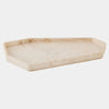 Global Views Polygon Tray Alabaster