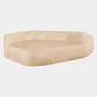 Global Views Polygon Tray Alabaster