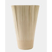 Global Views Pleated Vase Drip Cream