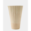 Global Views Pleated Vase Drip Cream