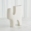 Global Views Matte White Cassel Vase