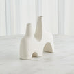 Global Views Matte White Cassel Vase