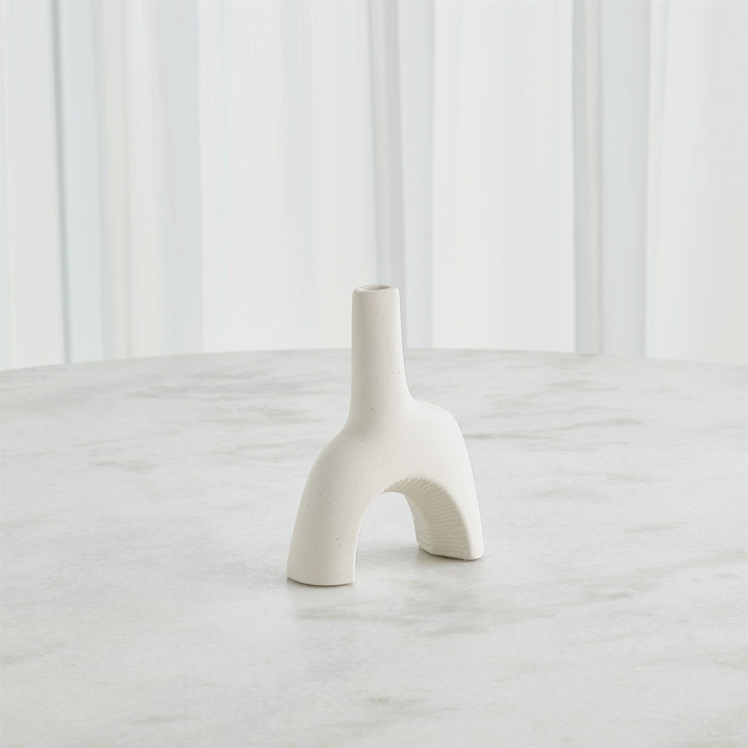 Global Views Matte White Cassel Vase