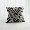 Global Views Black Silver Woven Lines Pillow DSC
