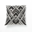 Global Views Black Silver Woven Lines Pillow DSC