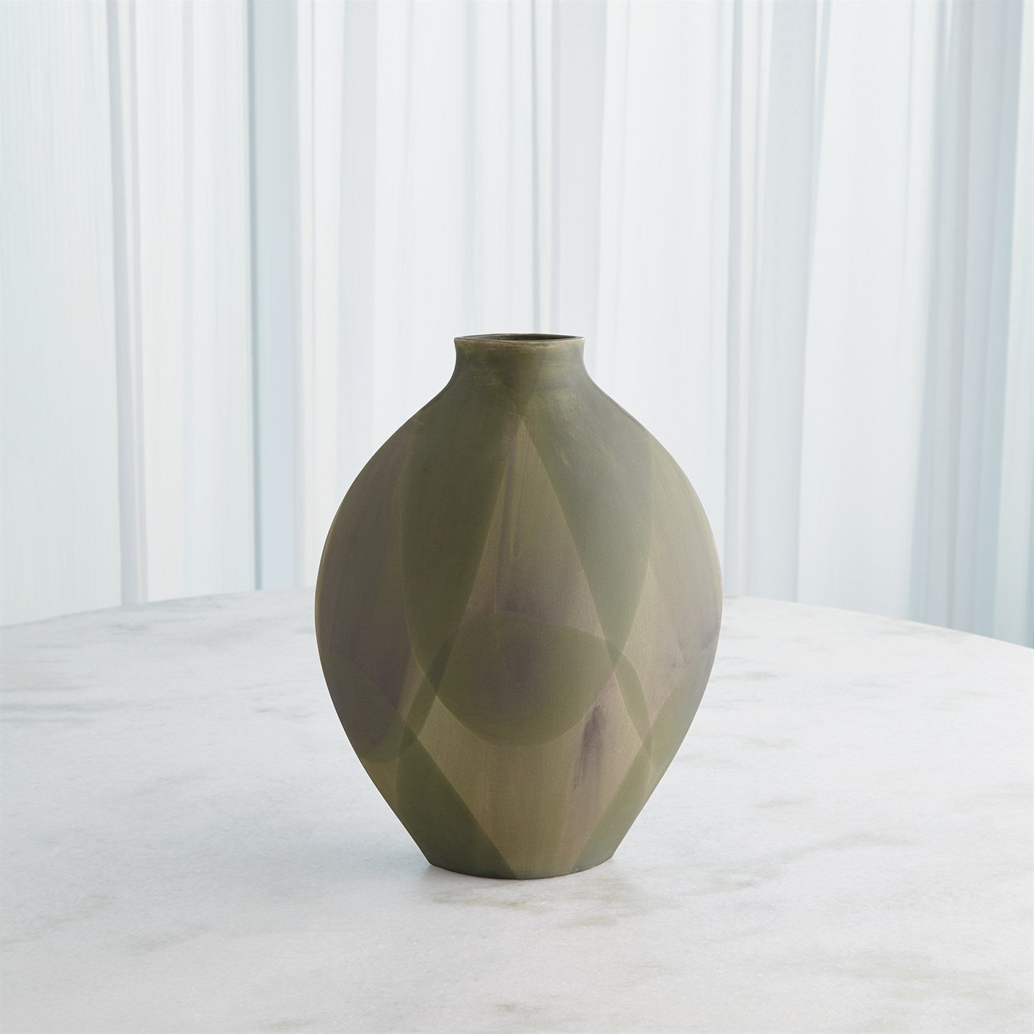 Global Views Washed Green Helios Vase