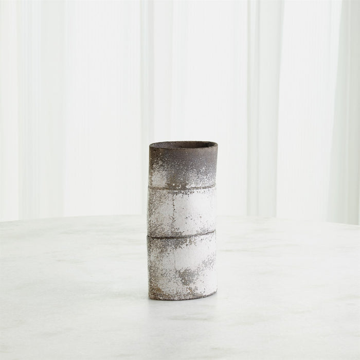 Global Views Stacked Vase - Grey
