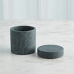 Global Views Black Green Cilindro Alabaster Box