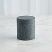 Global Views Black Green Cilindro Alabaster Box