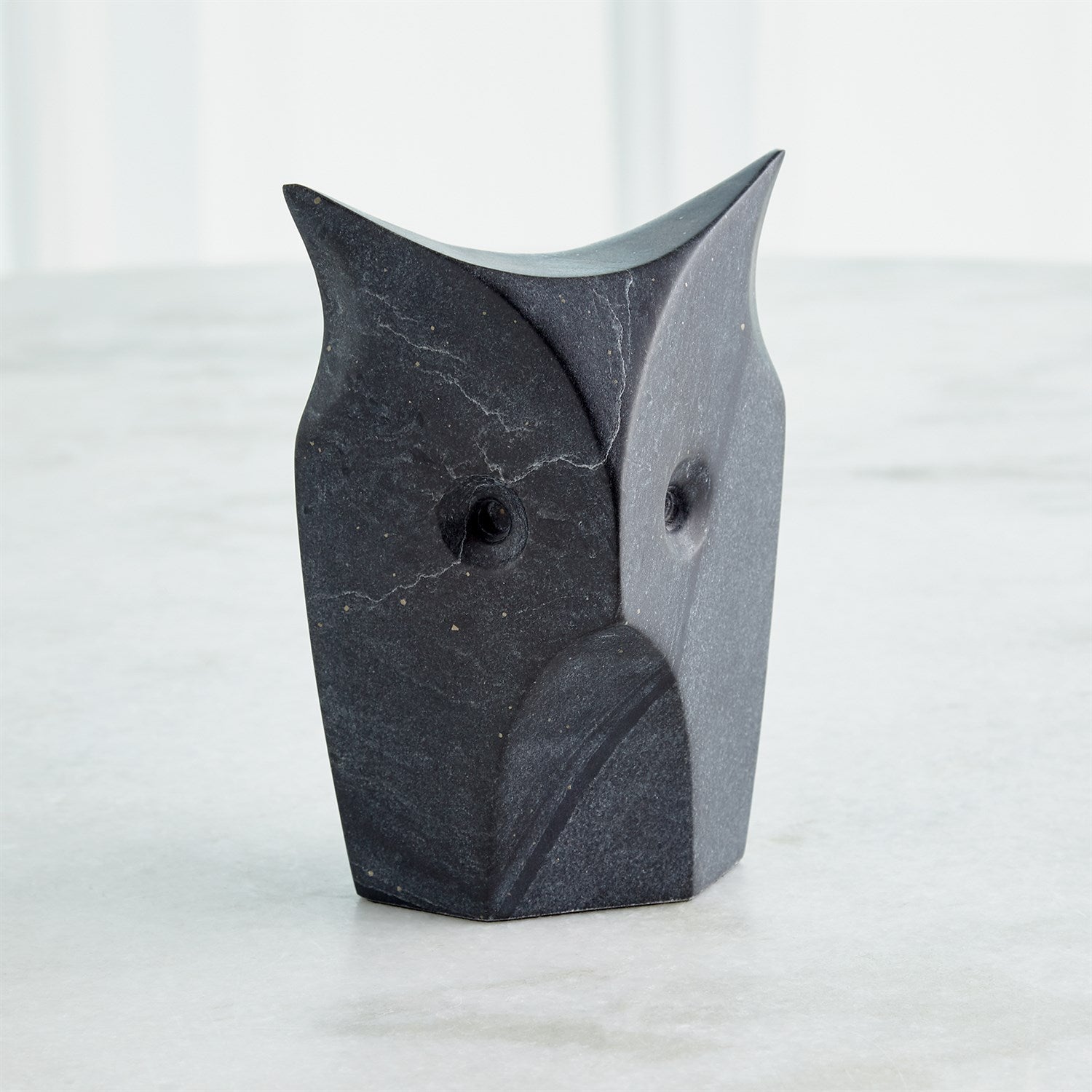 Global Views Black Standing Owl