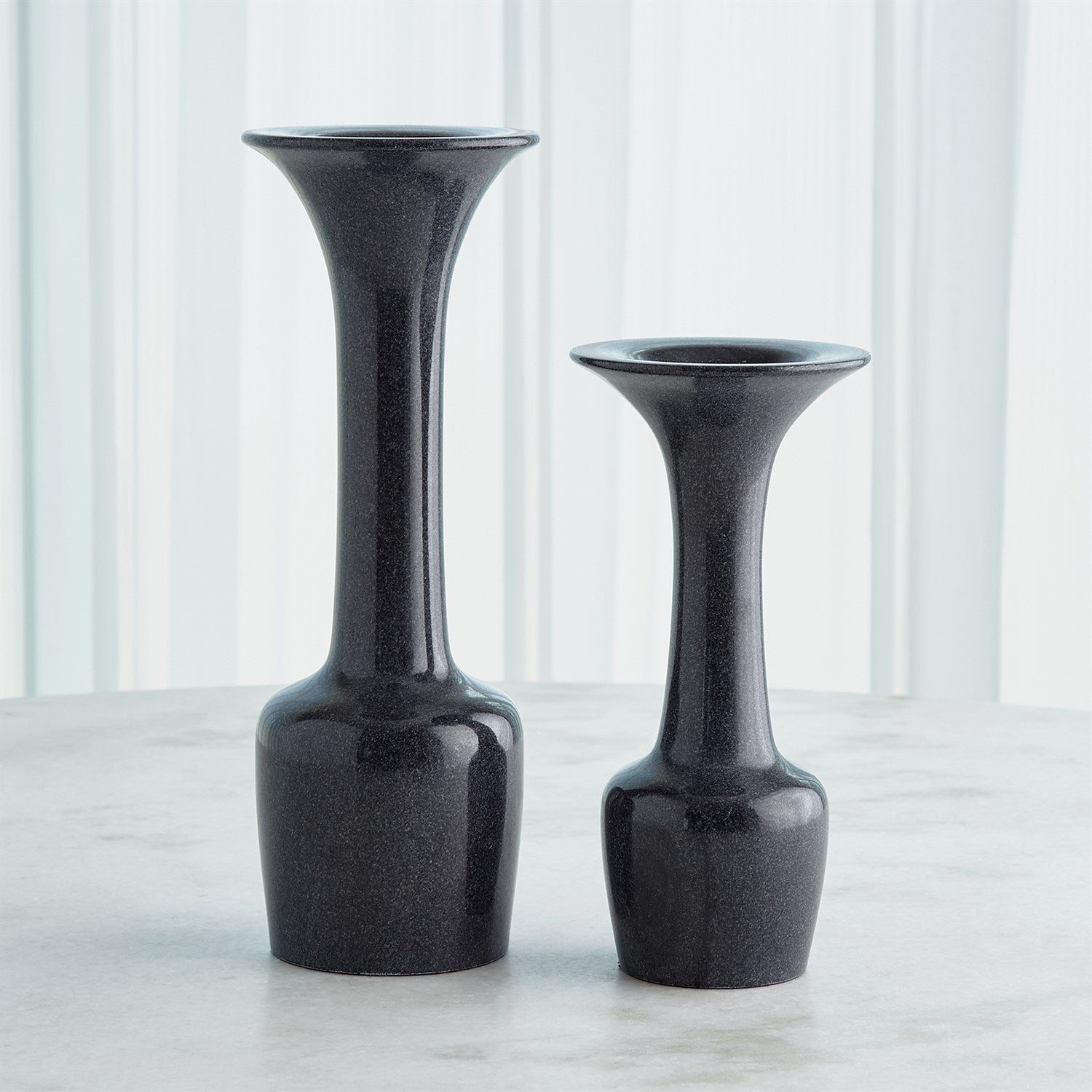 Global Views Black Calyx Candle Holder
