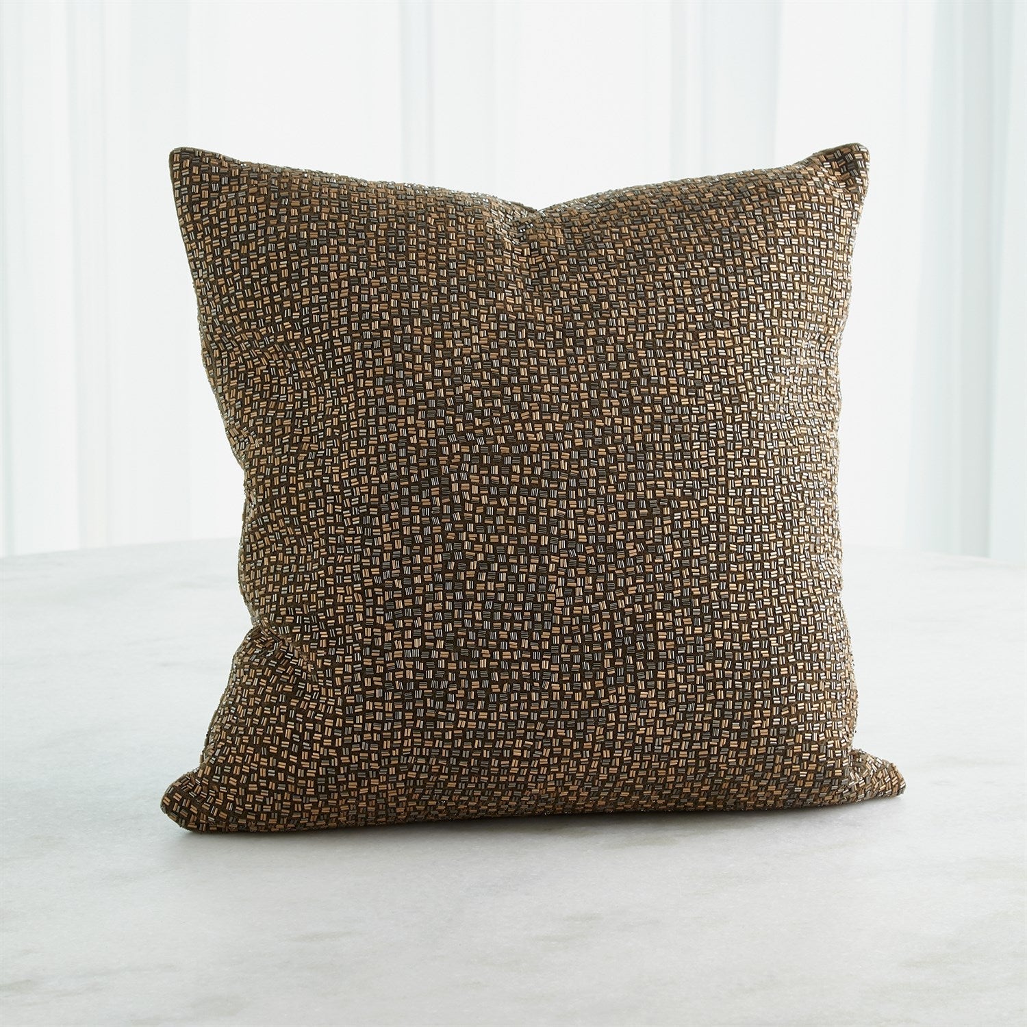 Global Views Bugle Beaded Pillow DSC