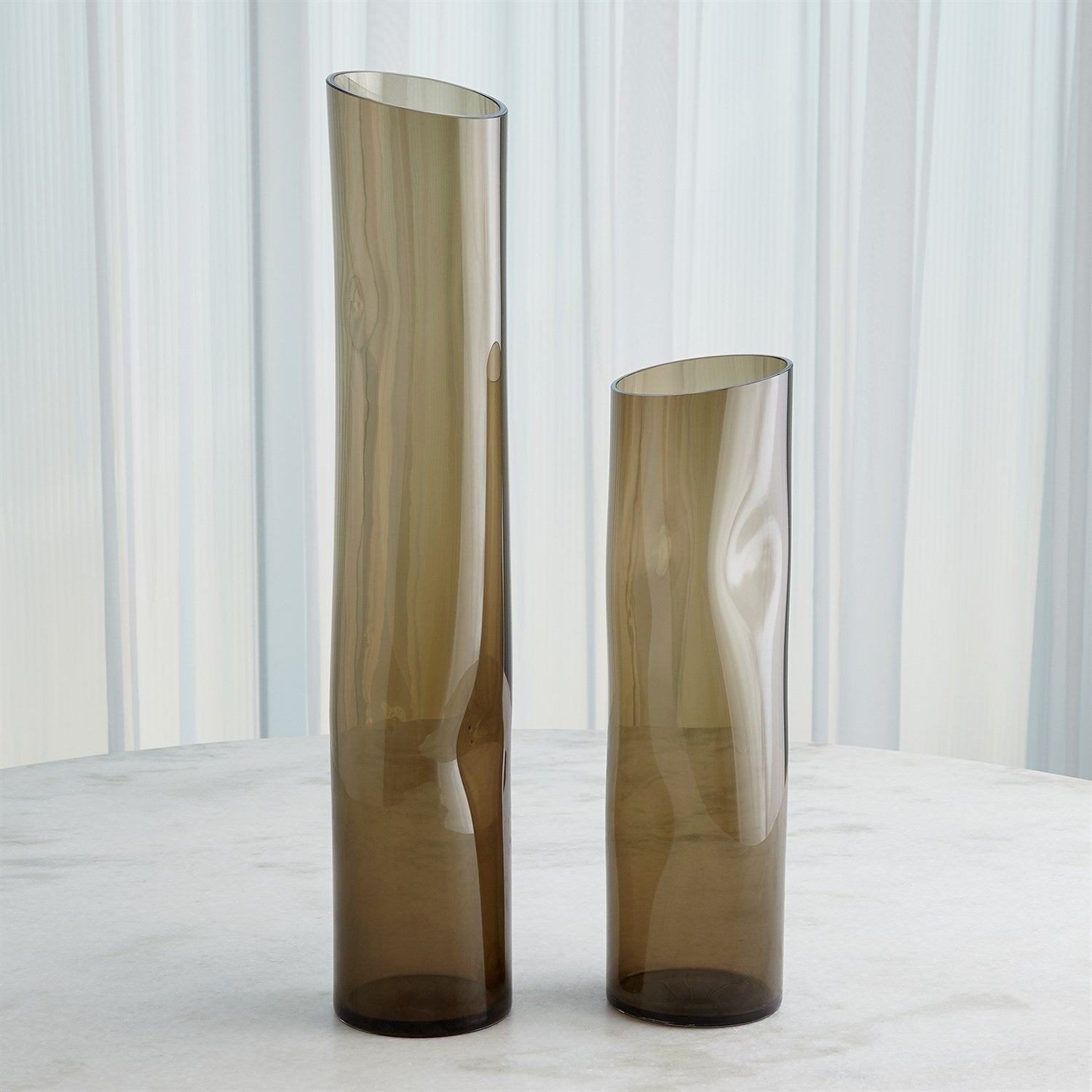 Global Views Smoke Dimple Vase