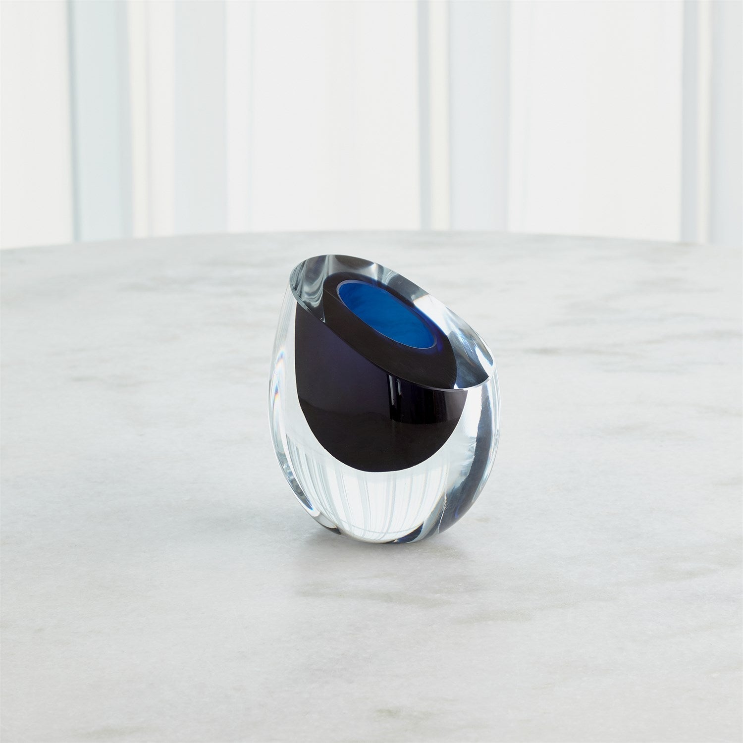 Global Views Blue Slant Vase