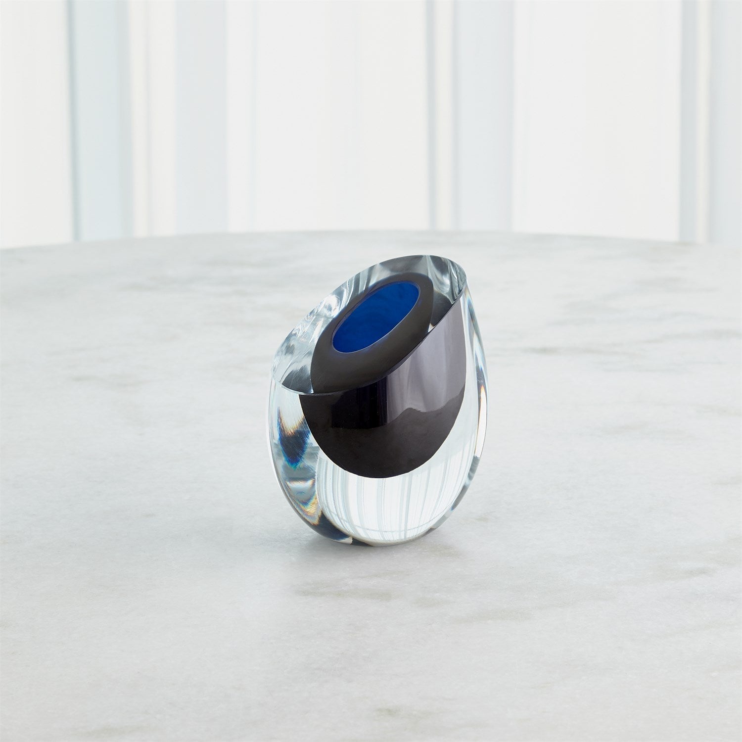 Global Views Blue Slant Vase