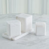 Global Views White Raggio Alabaster Box