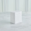 Global Views White Raggio Alabaster Box