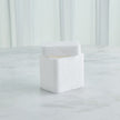 Global Views White Raggio Alabaster Box