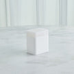 Global Views White Raggio Alabaster Box