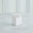 Global Views White Raggio Alabaster Box