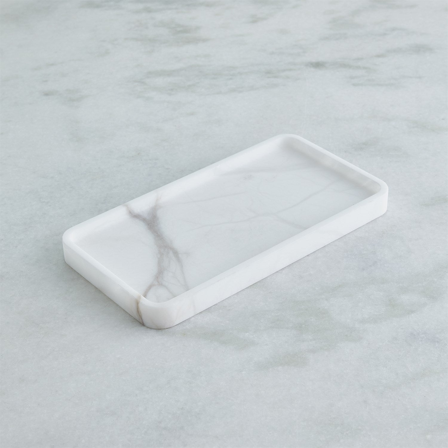 Global Views White Raggio Alabaster Box