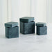 Global Views Raggio Alabaster Box - Black/Green