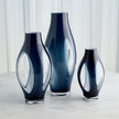 Global Views Night Blue Fly Through Vase