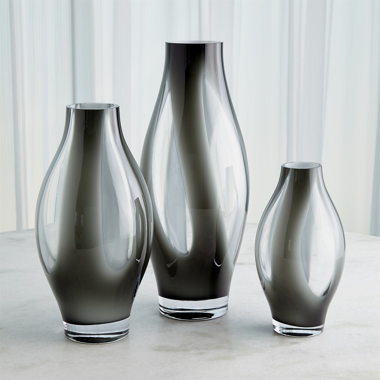 Global Views Grey Fly Through Vase Clearance