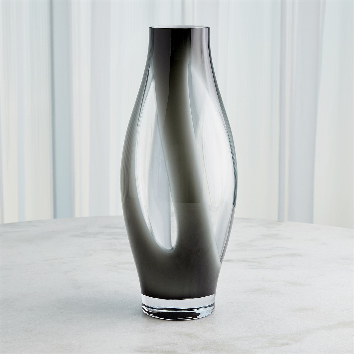 Global Views Grey Fly Through Vase Clearance
