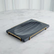 Global Views Overture Tray - Black Marble