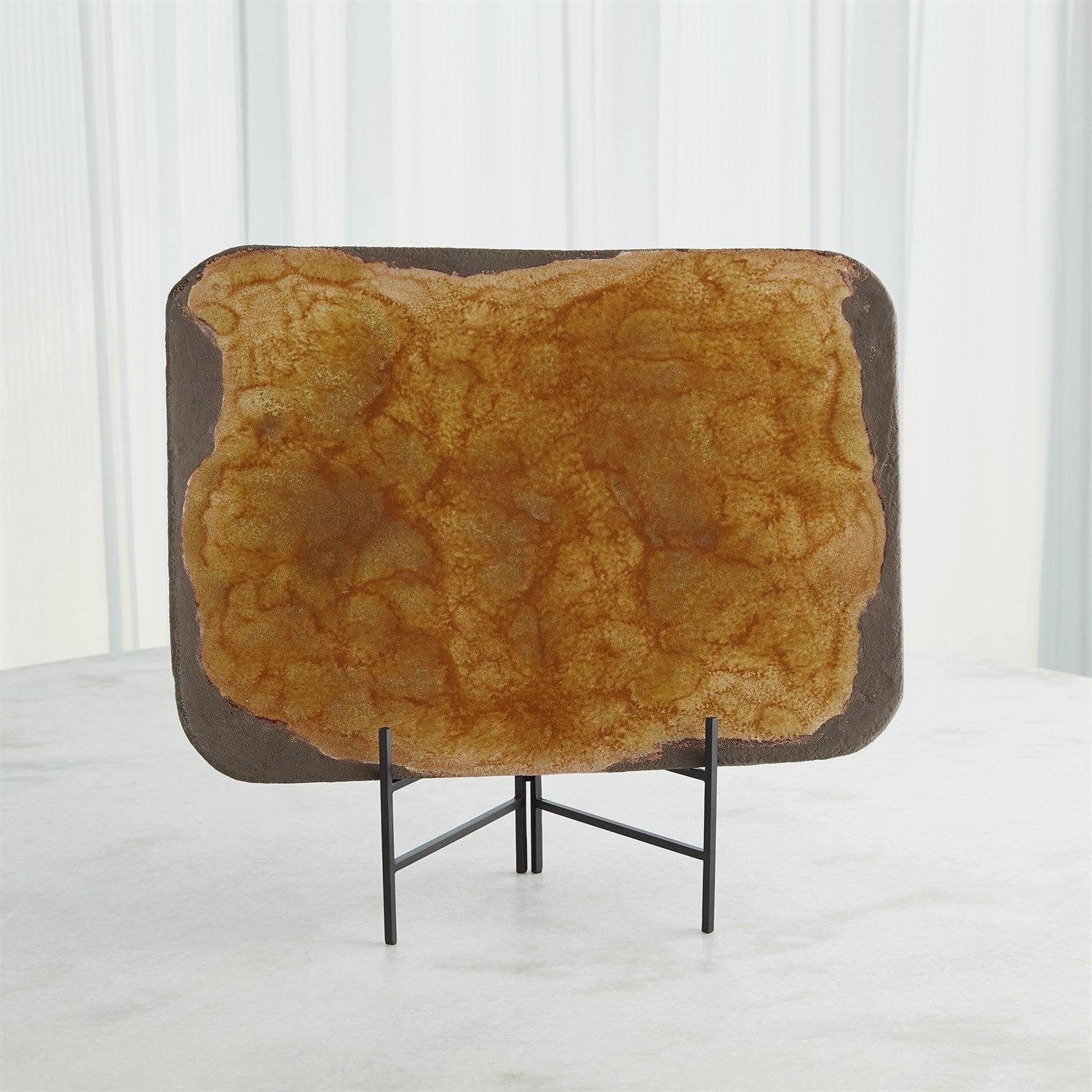 Global Views Monument Platter - Ochre