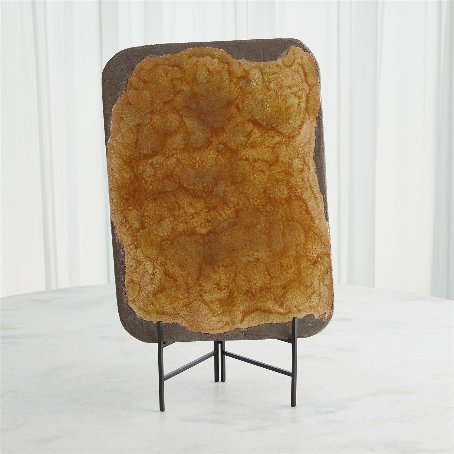 Global Views Monument Platter - Ochre