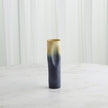 Global Views Grey Yellow Indent Vase & Bowl