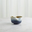 Global Views Grey Yellow Indent Vase & Bowl