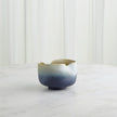 Global Views Grey Yellow Indent Vase & Bowl