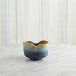 Global Views Grey Yellow Indent Vase & Bowl