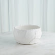 Global Views Matte White Chip Bowl & Vases