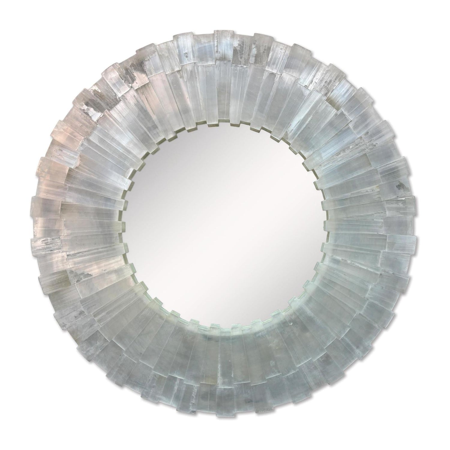 Ambella Selenite Round Mirror