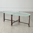 Global Views Melting Glass Cocktail Table