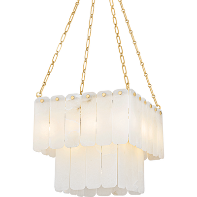 Hudson Valley Lighting Moissanite 17 Light 20 inch Aged Brass Chandelier Ceiling Light