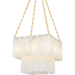 Hudson Valley Lighting Moissanite 17 Light 20 inch Aged Brass Chandelier Ceiling Light