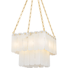 Hudson Valley Lighting Moissanite 17 Light 20 inch Aged Brass Chandelier Ceiling Light