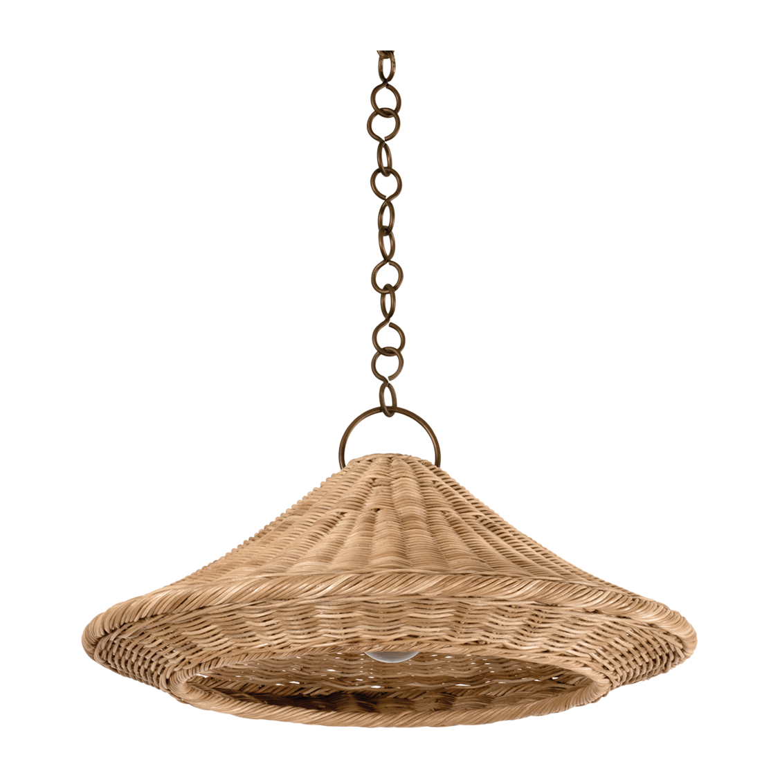 Hudson Valley Lighting Baychester 1 Light 22 inch Bronze Leaf Pendant Ceiling Light