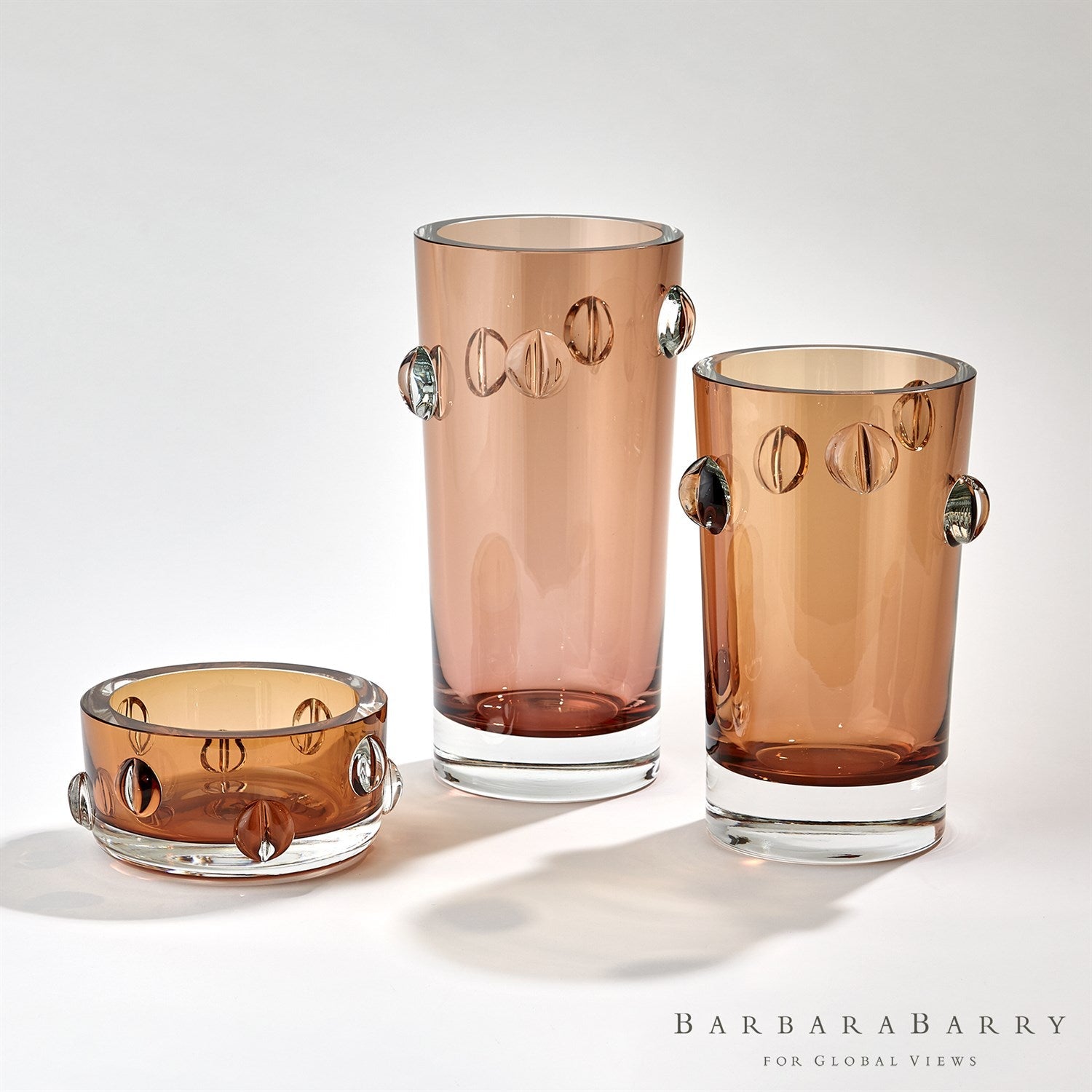 Global Views Glass Vase & Bowl