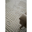 Feizy Enzo 8737F Transitional Geometric Rug in Tan/Ivory